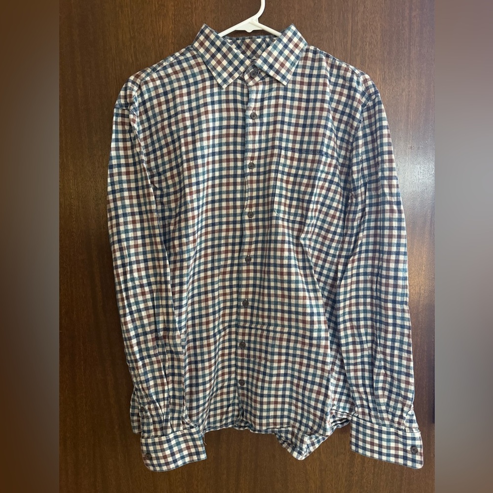johnnie-O Multicolor Checkered Button Down Shirt
